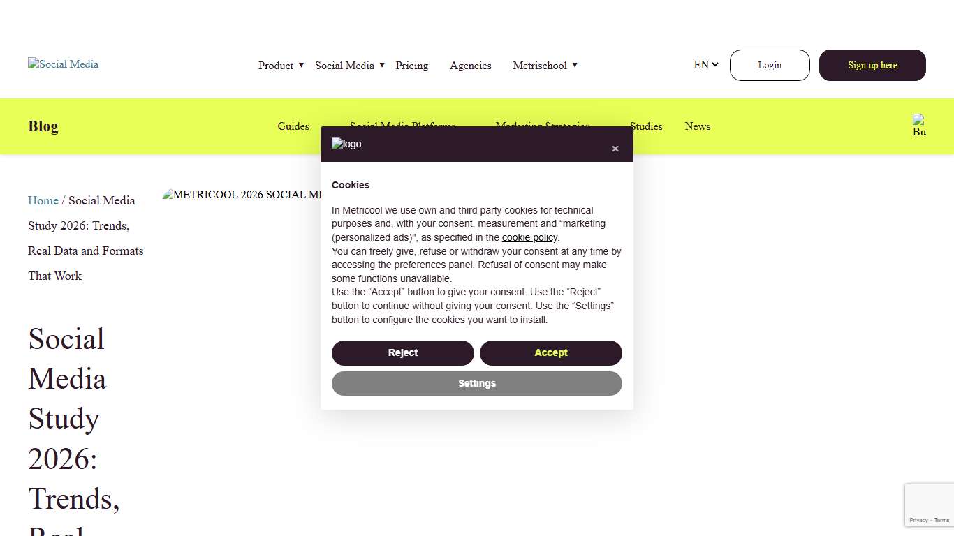 Social Media Study 2026: Trends, Real Data and Formats That Work | Metricool
